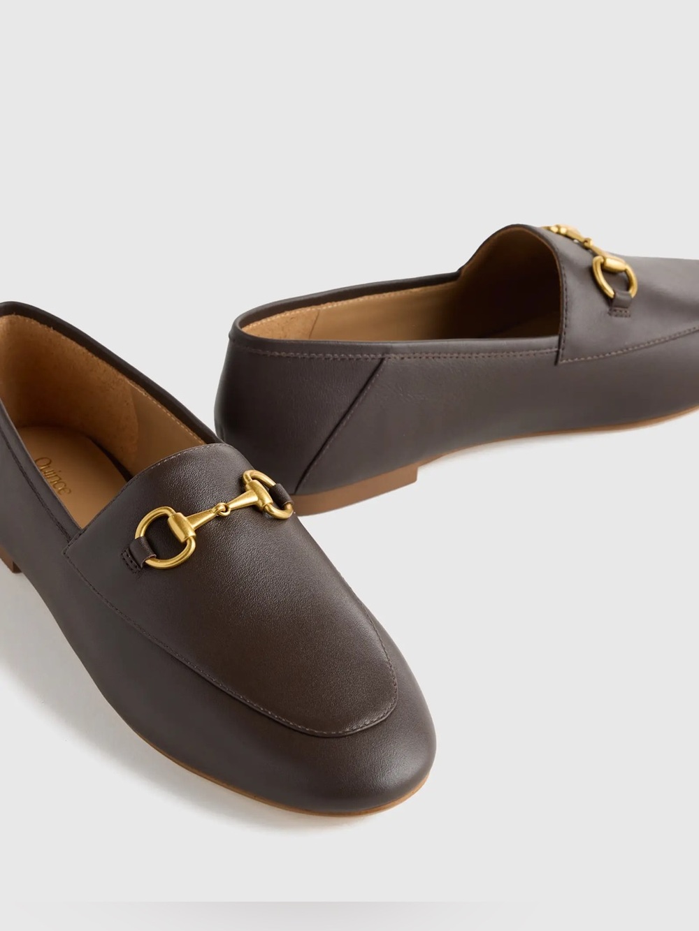 QUINCE Women’s Black Italian Leather Horsebit Loafers